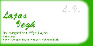 lajos vegh business card